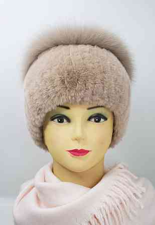 Шапка хутряна жіноча кубанка Анжеліка Кавовий Харків