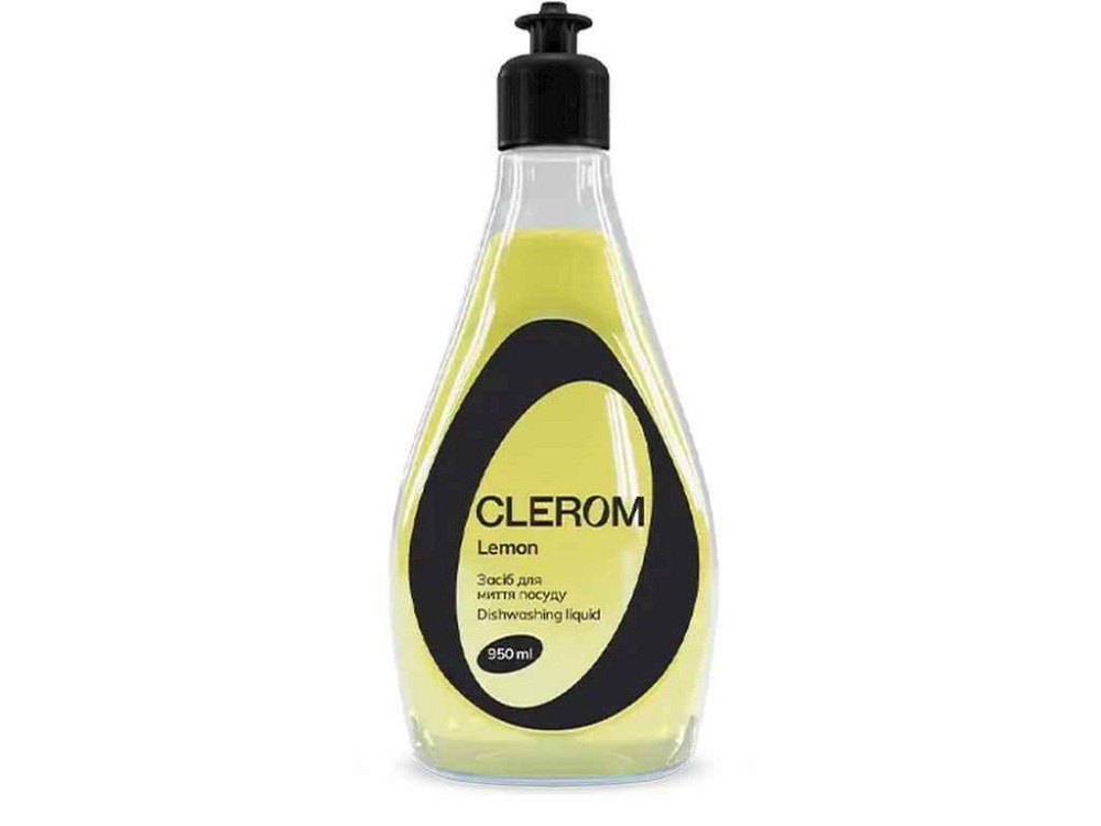 Средство для мытья посуды 950мл Lemon ТМ CLEROM Киев - изображение 1