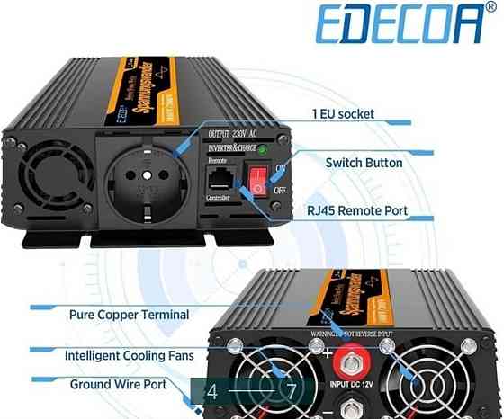 Новый Инвертор: EDECOA 1000W/2000W. Киев