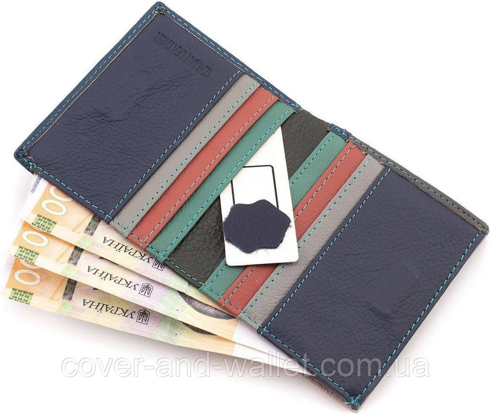 Компактный женский кошелек из натуральной кожи с монетницей розового цвета ST Leather Киев - изображение 5