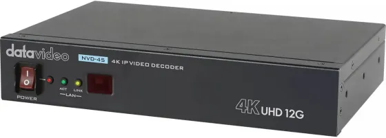 Сервер Datavideo NVD-45 | Dekoder wideo 4K, SRT, RTSP, RTMP, HLS, MPEG-TS do 12G SDI Київ