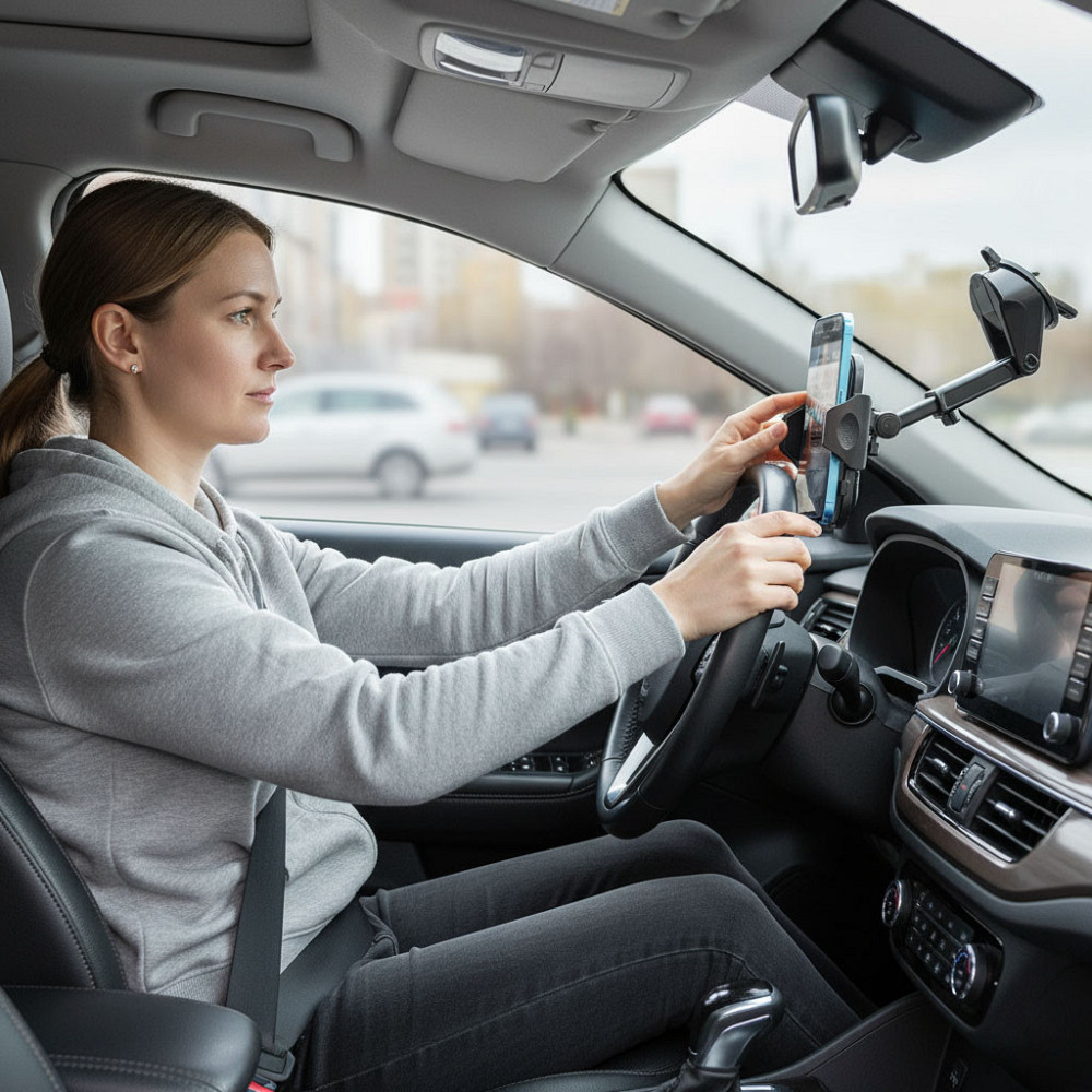 Автодержатель телефона на присоске,до 90 мм SBR Киев - изображение 2