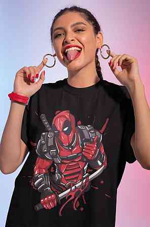 Футболка для мальчика аниме Суперхеро Биртхдай Суперхеро Гифт оверсайз (рост от 165 до 180 ) Черний AnimeJ0901m Днепр