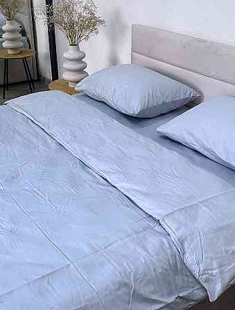 Ecotton Підковдра на блискавці Ecotton полуторний 150х215 см сатин із бавовни однотонний блакит Коломыя