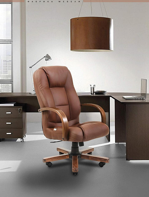 Офисное Кресло Руководителя Richman Seville Fly 2213 Wood М2 AnyFix Коричневый Днепр - изображение 7