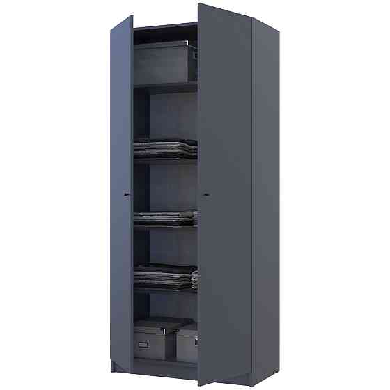 Шафа розпашна для одягу Doros Промо 90х48х204 см Графіт (DRS-011199) Львів