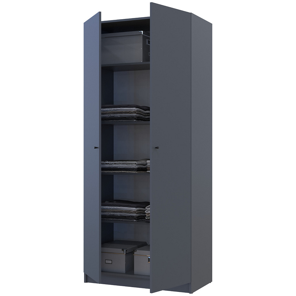 Шафа розпашна для одягу Doros Промо 90х48х204 см Графіт (DRS-011199) Львів - фото 4