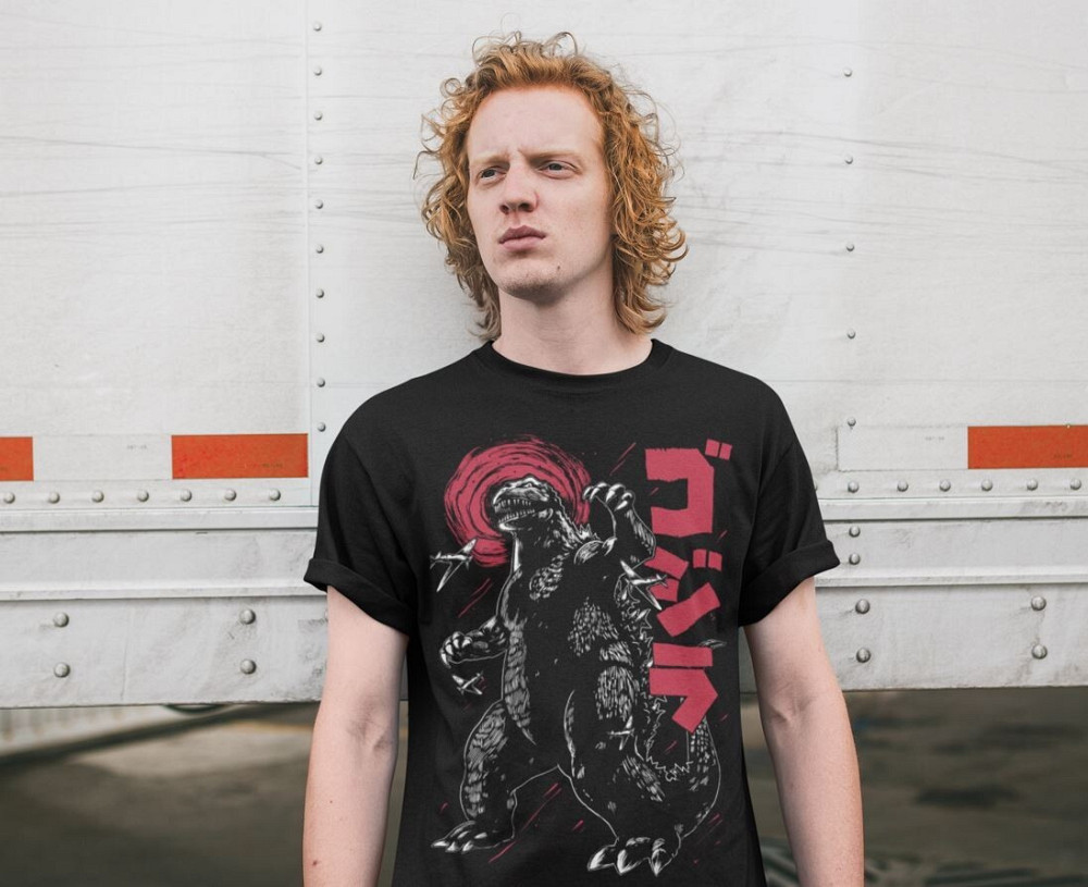 Футболка з аніме принтом Годзілла Вс Кінг Конг оверсайз (S/M/L) Чорний AnimeJ0883 Дніпро - фото 3