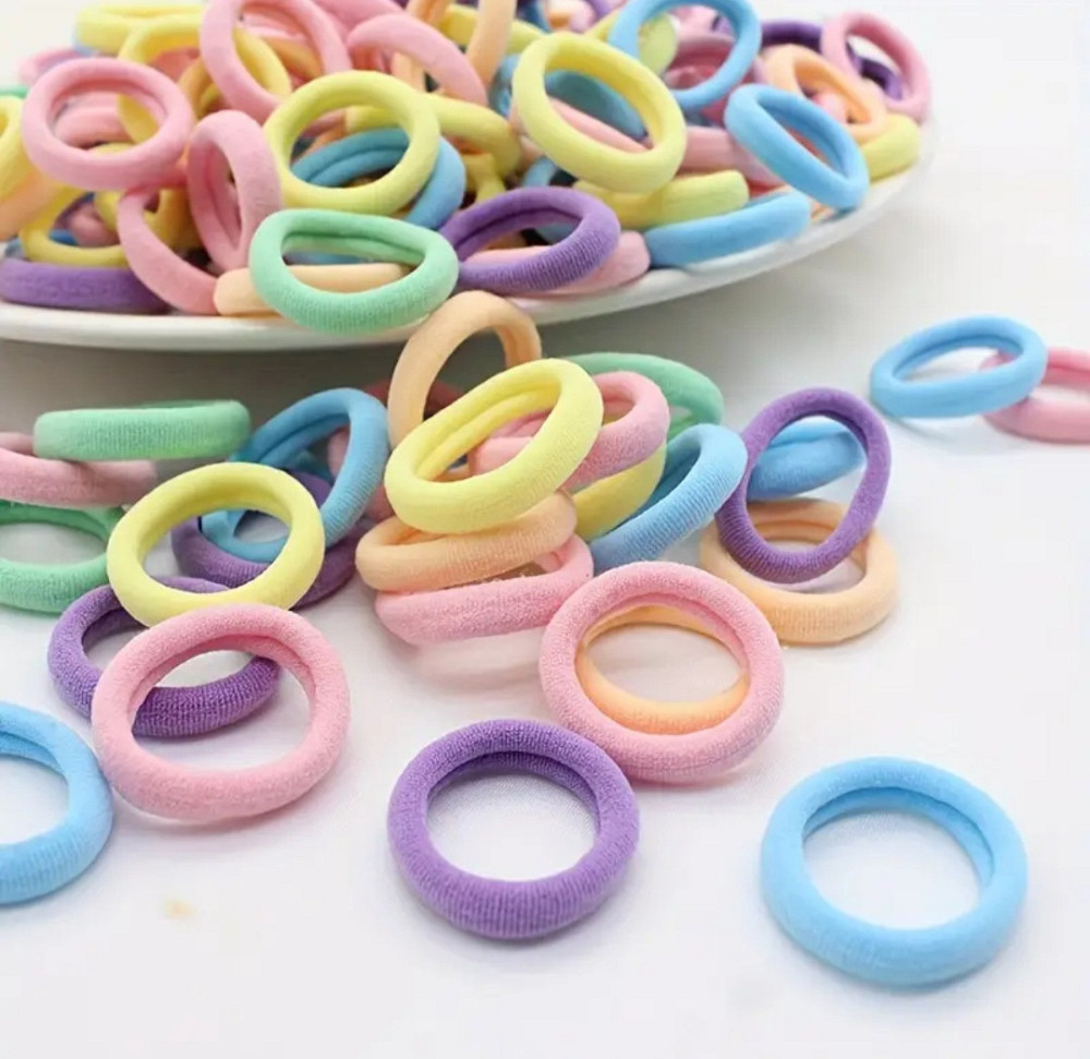 Набор детский резинок для волос 50 шт разноцветный Киев - изображение 5