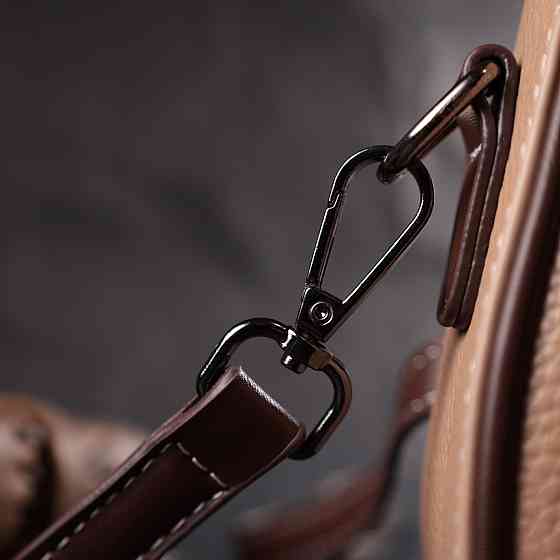 Сумка для жінок з фактурним клапаном з натуральної шкіри Vintage 22373 Бежева Київ