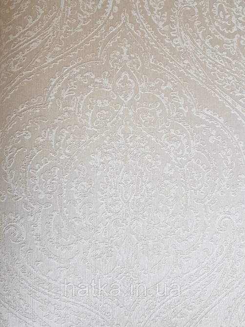 Текстильні шпалери на флізеліновій основі Cador Rasch Textil 086712 вензелі бежевий Київ - фото 4