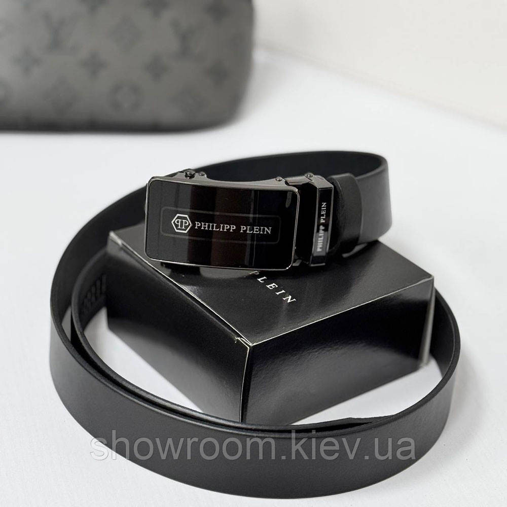 Мужской кожаный ремень автомат Phillip Plein (2003) Киев - изображение 1