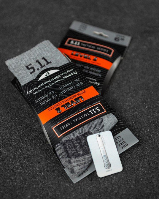 Термошкарпетки 5.11 level 2 grey ВТ7046 Одеса - фото 2