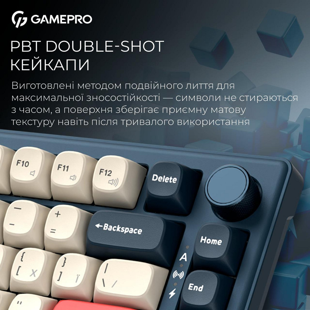 Клавіатура бездротова GamePro Asgard Yord Keychron Super Red Switch Blue (MK266BL) ( 13565 ) Харьков - изображение 14