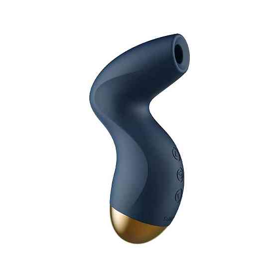 Вакуумный клиторальный стимулятор Svakom Pulse Pure Navy Blue, 5 режимов, 5 интенсивностей в каждом Sex Aura Киев