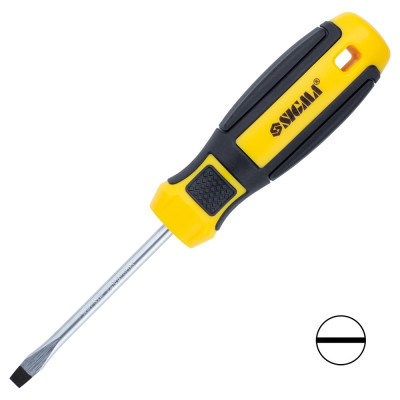 Викрутка Sigma шліцева SL 5.0x75мм CrV Mega (4009201) Вінниця - фото 1