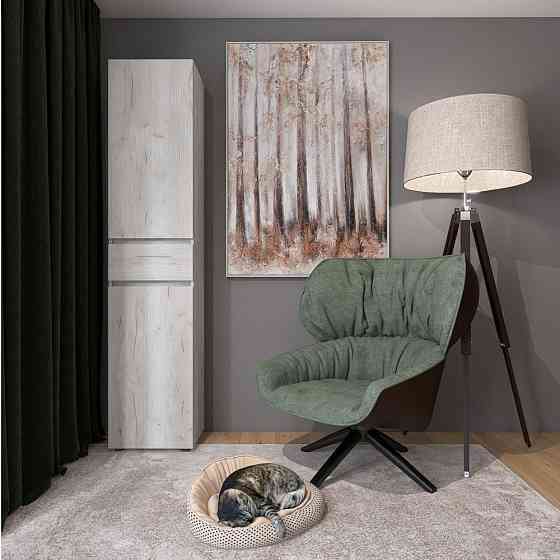 Пенал с выдвижным ящиком Эверест Лайт ПЛ-1 Дуб Крафт белый (DTM-071078) Львов