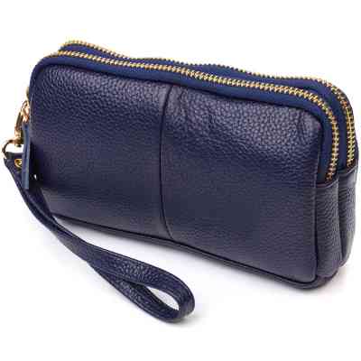 Сумка Vintage На два відділення з натуральної шкіри Синя (22089) Вінниця