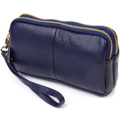 Сумка Vintage На два відділення з натуральної шкіри Синя (22089) Вінниця - фото 1