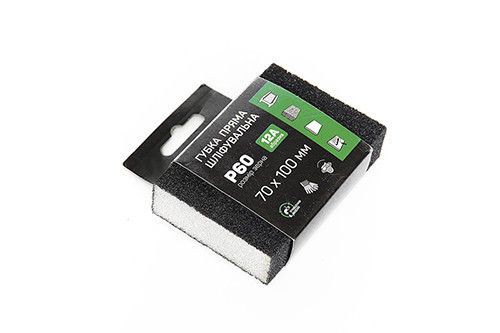 Губка шліфувальна APRO чотиристороння пряма P60 Рівне - фото 1