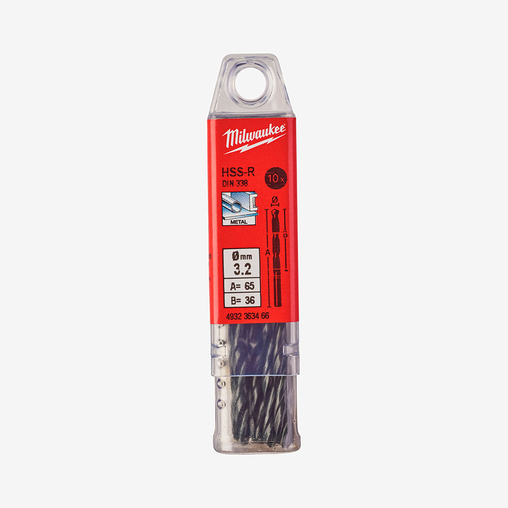Свердло по металу HSS-R MILWAUKEE DIN338 Ø3.2мм 4932363466 Коломыя - изображение 1