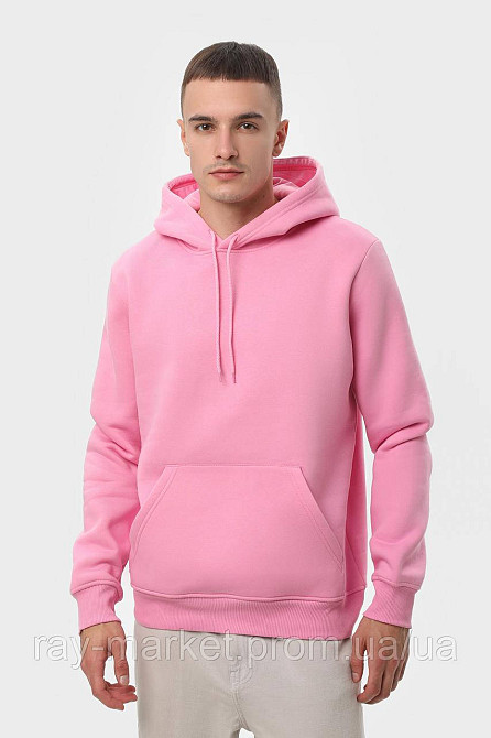 Набір чоловічий худі утеплене 2шт RAY BASIC Рожевий/ Чорний (U0401M-Pink-Black) S Київ - фото 6