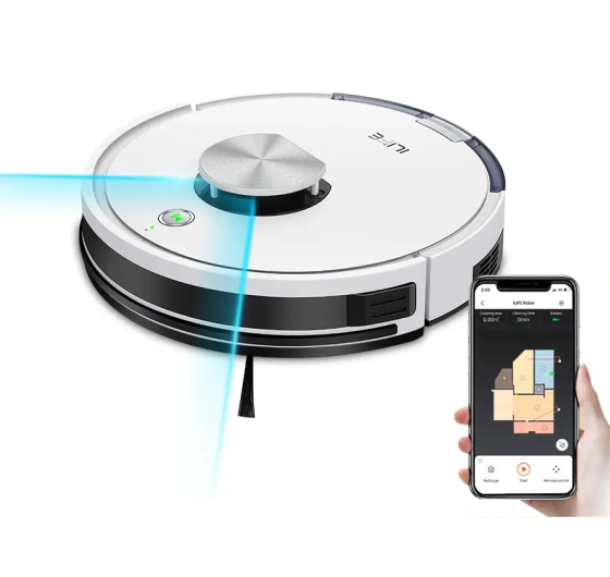 Робот-пылесос ILife L100 для сухой и влажной уборки с поддержкой Wi-Fi (Белый) Винница