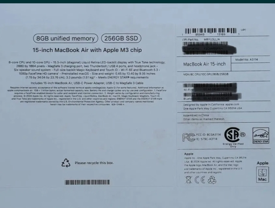 Ноутбук MacBook 15-inch Air MRYU3LL/A with Apple M3 chip 2023 8/256Gb. Київ - фото 4
