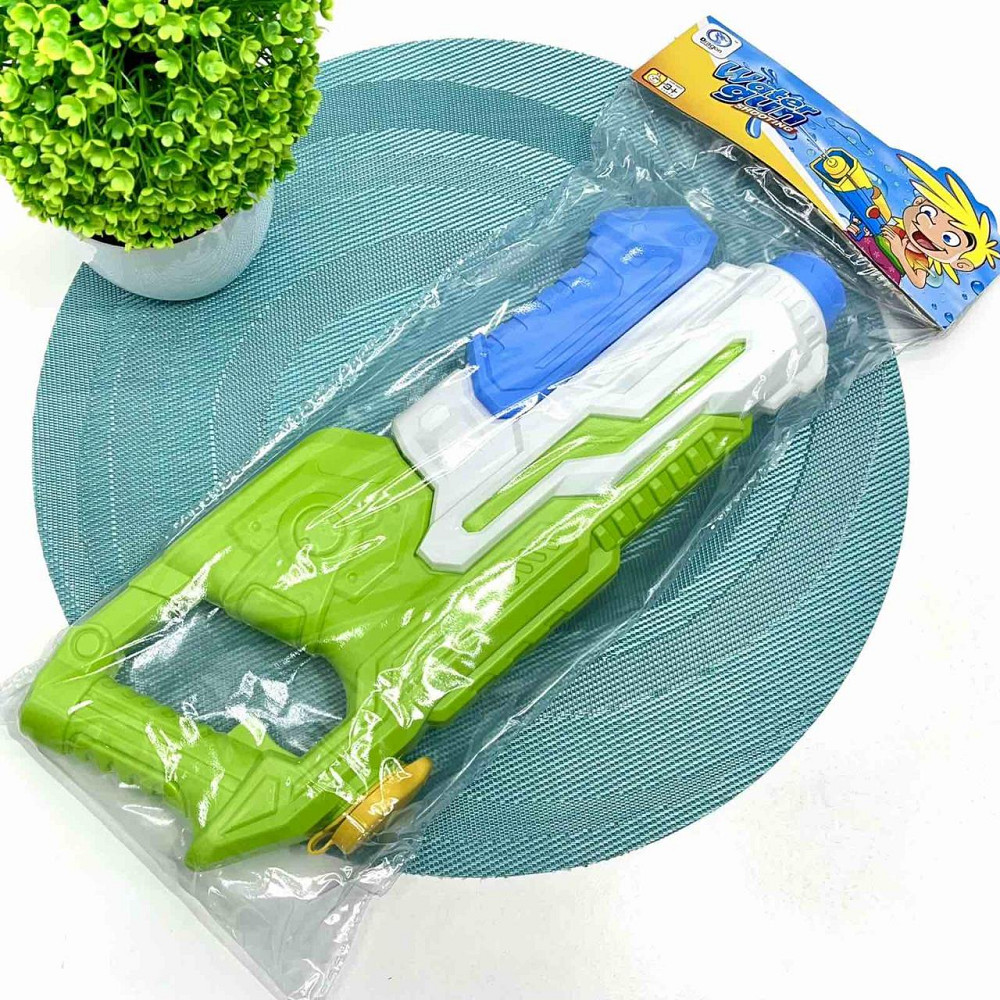 Бластер водний з помпою 35 см Білий із салатовим (MR 0505) Чернигов - изображение 5