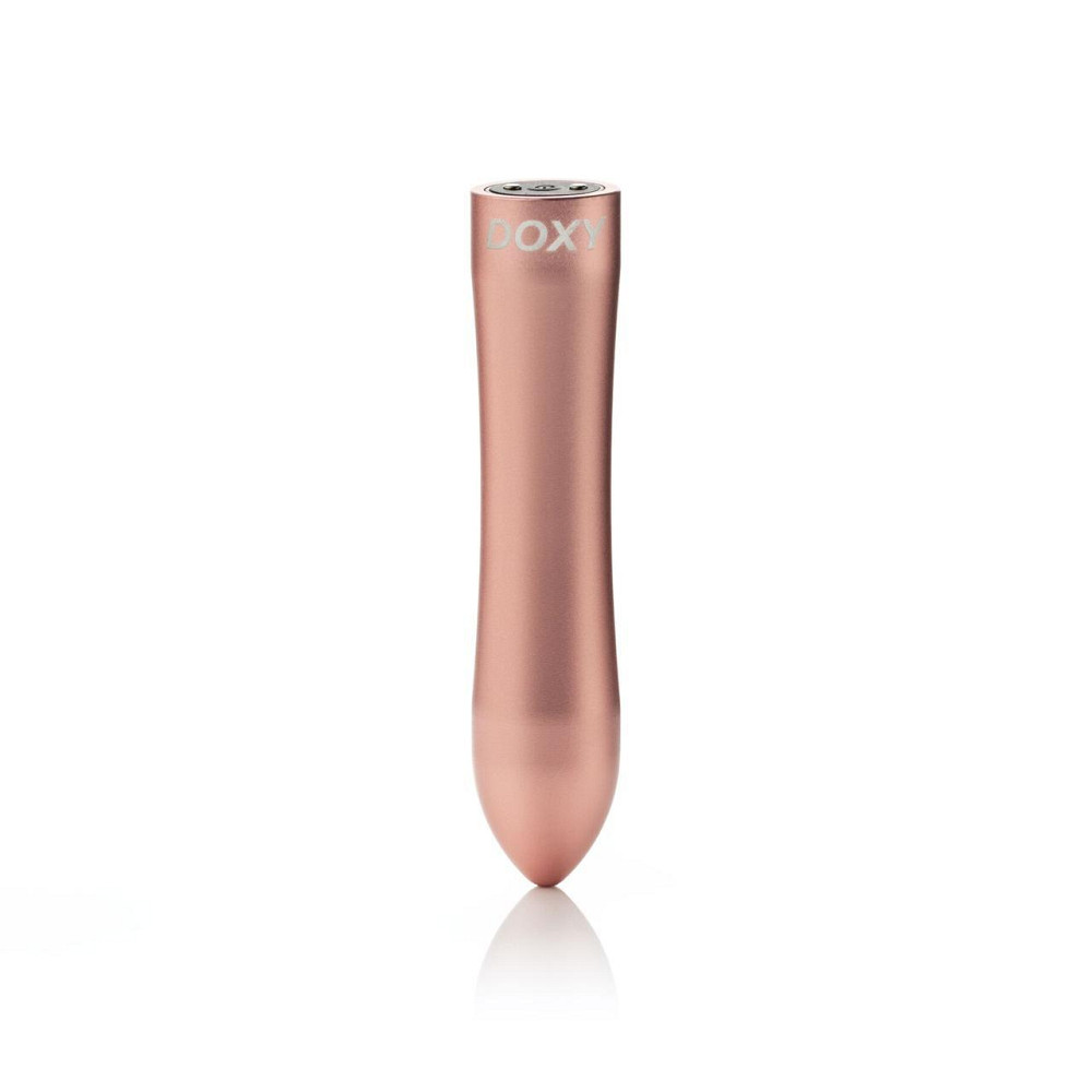 Потужна віброкуля DOXY ROSE GOLD у металевому кейсі, ультрагладенька, 7 режимів Sex Aura Київ - фото 1