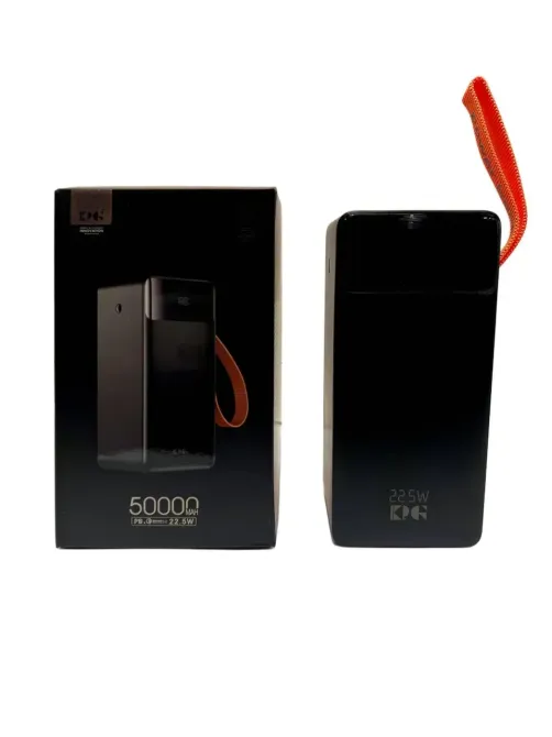 Внешний аккумулятор Power Bank KP KPG-508 емкостью 50000 мАч, 22,5 Вт, поддержка быстрой зарядки QC3.0 Одесса - изображение 2