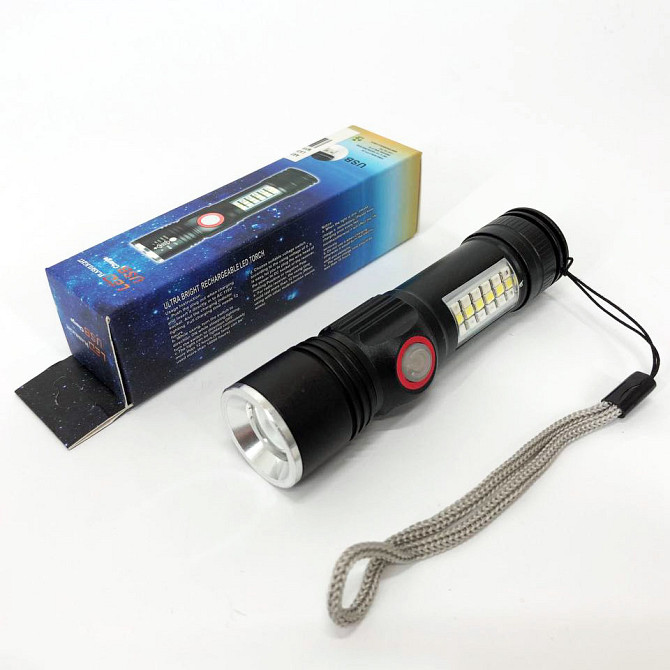 Ліхтар ручний батарейний SY-1903C-P50+SMD+RGB, Ліхтар для використання в темряві Police BL-C136-LM+COB YO-74 Львів - фото 5