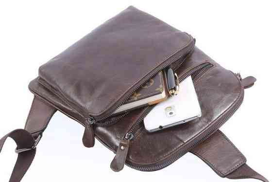 Сумка мужская Vintage 14185 Коричневая Киев