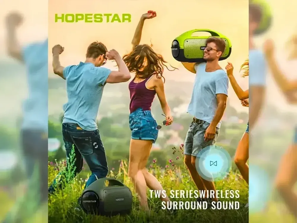 Мінідинамік Bluetooth HOPESTAR A50PARTY USB 80 Вт, Mini-Jack AUX 3.5 мм, Type-C Одеса - фото 3