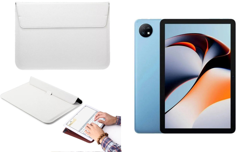 Чехол-конверт VitoCase для Blackview Oscal Pad 7, с функцией подставки для планшета Белый Киев - изображение 1