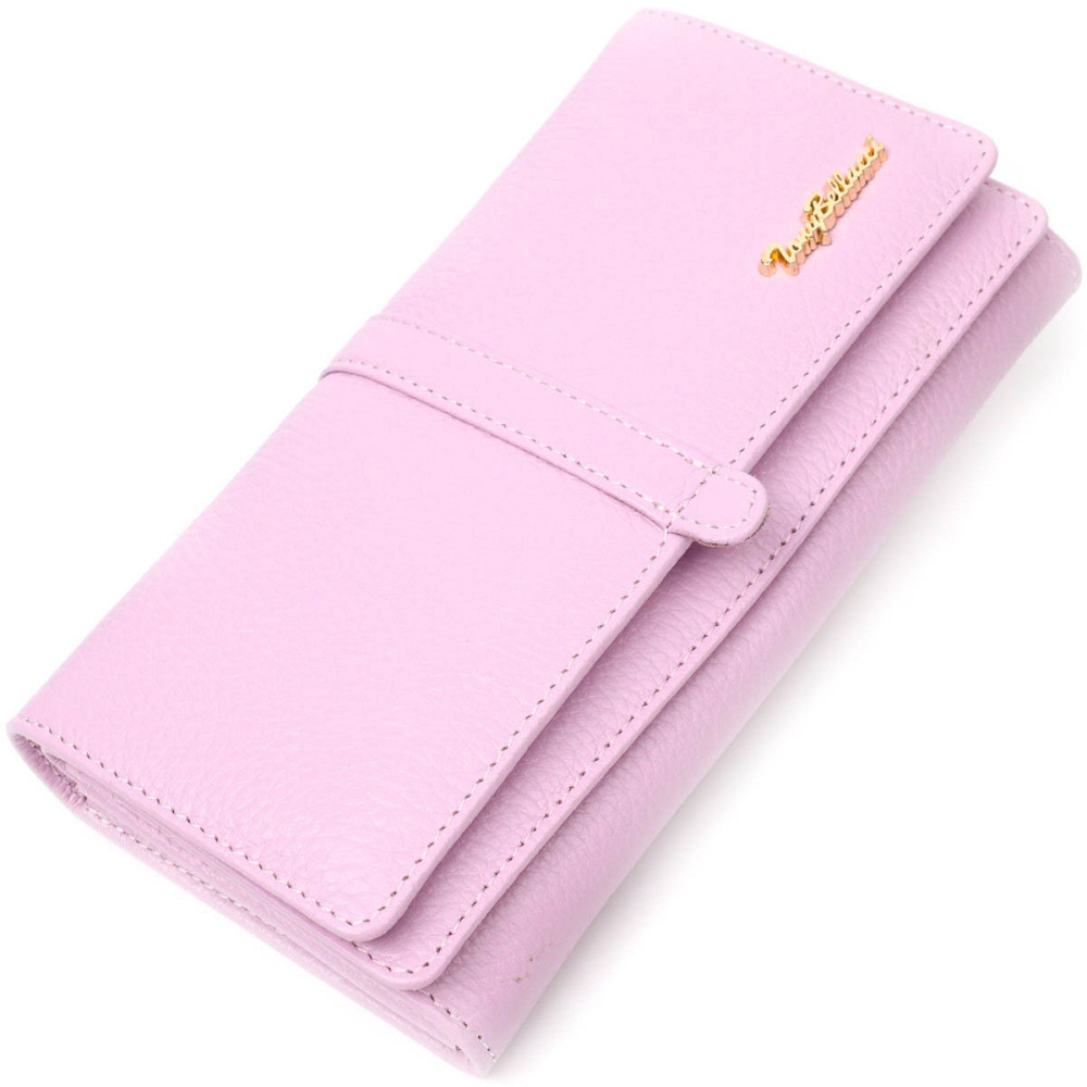 Женский кошелек с большим количеством отделений нежного цвета из натуральной кожи Tony Bellucci 21958 Лиловый Киев - изображение 1