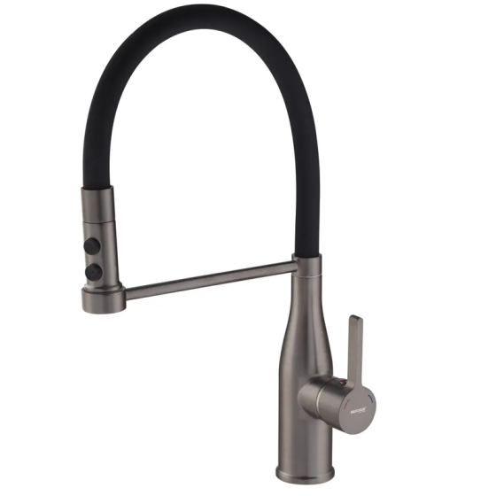 Змішувач для кухні Mixxus Premium Summer 017 GRAPHITE REFL.BLACK (MI6962) Київ