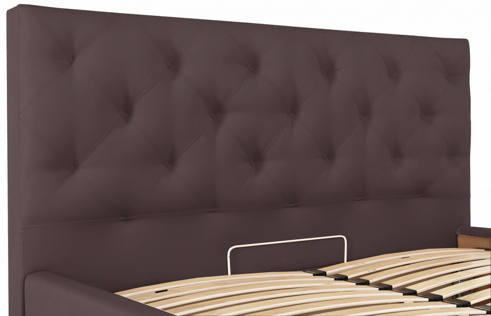 Кровать Двуспальная Bristol Comfort 180 х 190 см Fly 2231 С подъемным механизмом и нишей для белья Темно-коричневый Киев - изображение 6