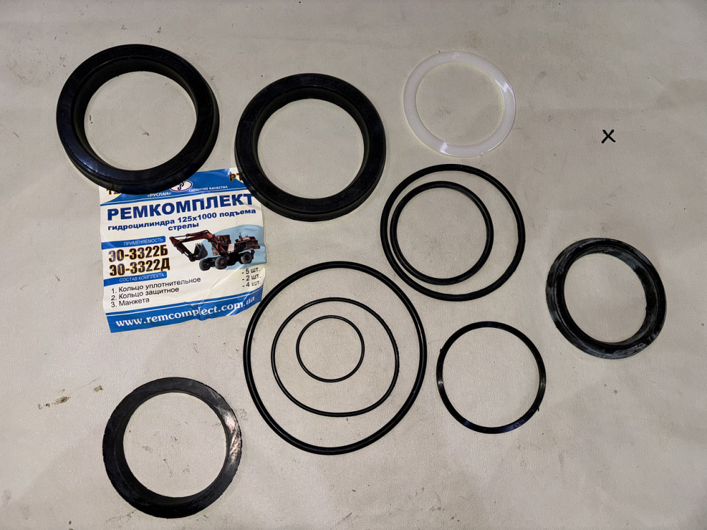 Ремкомплект гідроциліндру підіймання стріли 125х1000 ЕО-3322Б, ЕО-3322Д. Харків - фото 1