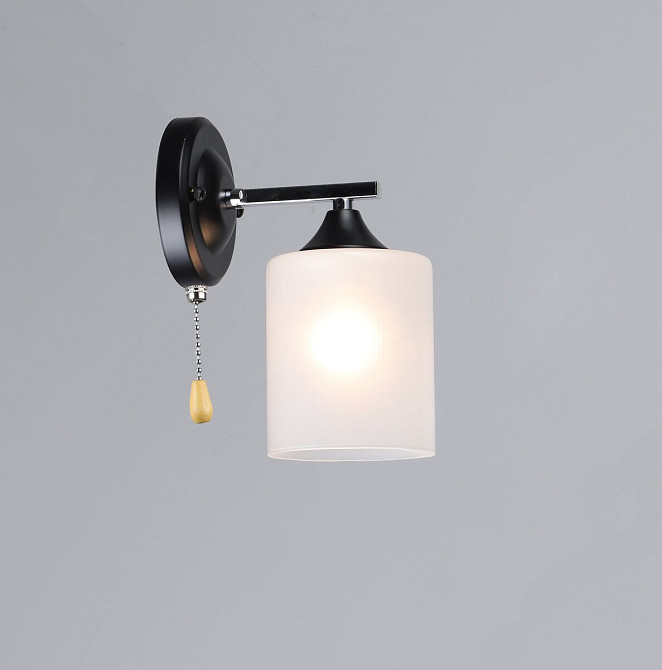 VALESO Люстра стельова на 1 плафон VALESO K2321/1 чорний+хром E27 Коломия - фото 1