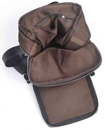 Сумка мессенджер кожаная Vintage 20247 Черная Киев