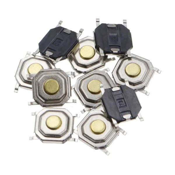 Тактова кнопка KFC-003C-4.3, OFF-(ON), 2pin, 3.5х6х4.3мм, чорна Полтава - фото 1