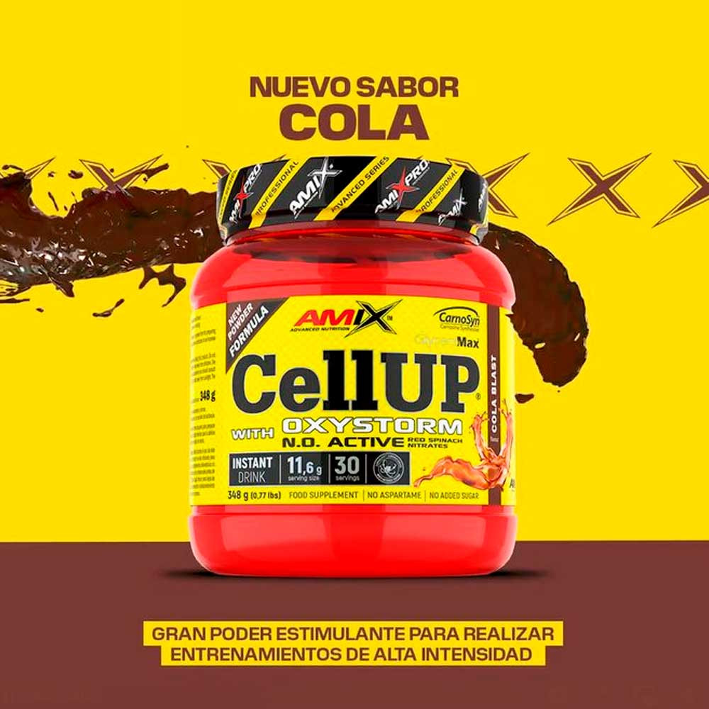 Предтренировочный комплекс Amix Nutrition CellUP with OXYSTORM Powder 348g (Cola Blast) Луцк - изображение 3