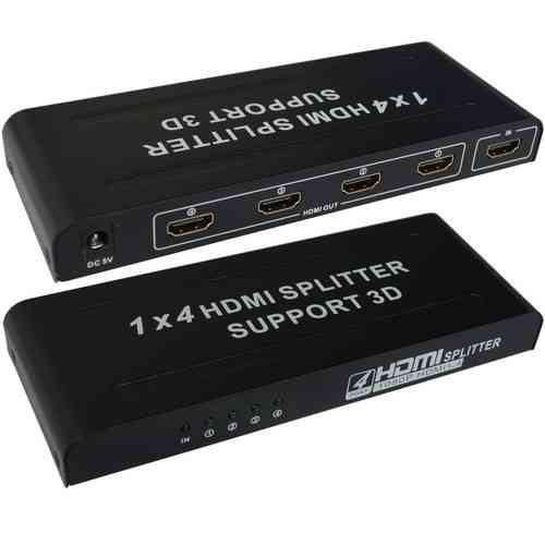 Розгалужувач (сплітер) Full 3D HDMI (гніздо HDMI - 4 гнізда HDMI), 1.4 V Полтава