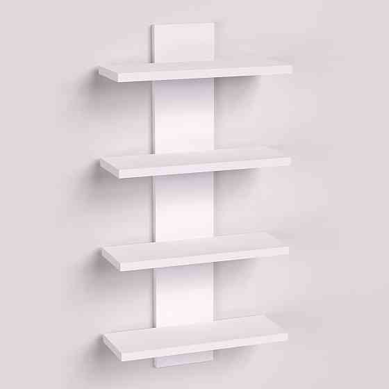 Полиця навісна ПН-5, Білий, 350/140/700 Львів