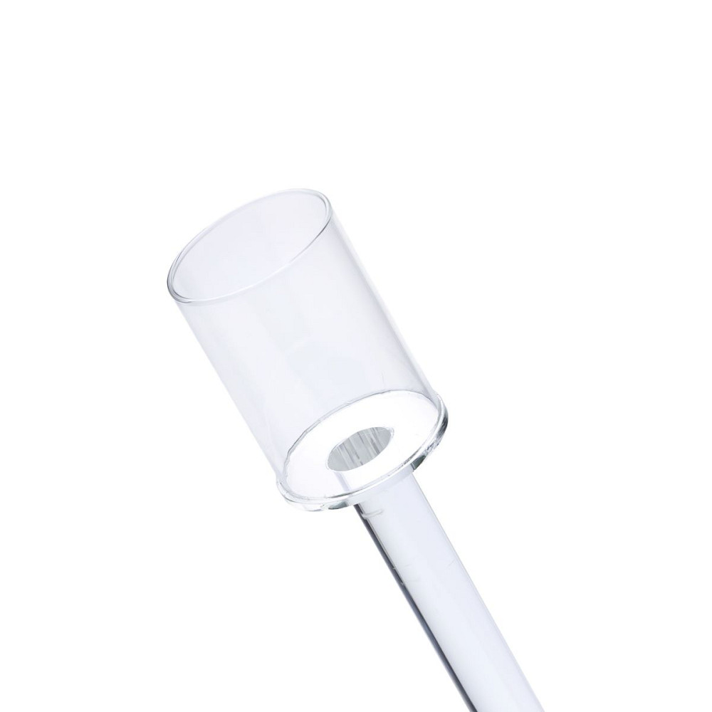 Yiwu Підсвічник скляний на ніжці 8×36 см підсвічник келих декоративний прозорий HP-4-44M Коломия - фото 3