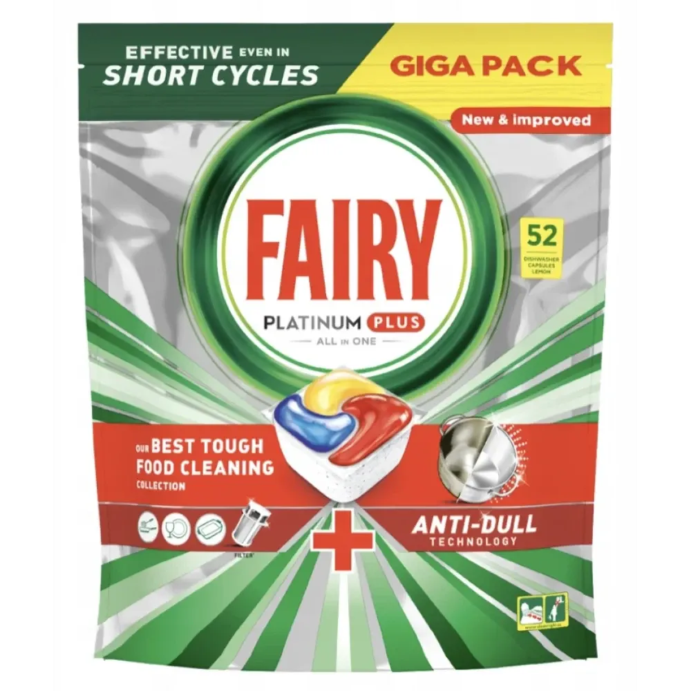 Таблетки для посудомийної машини Fairy Platinum Plus All In One, 52 шт. Львів - фото 1