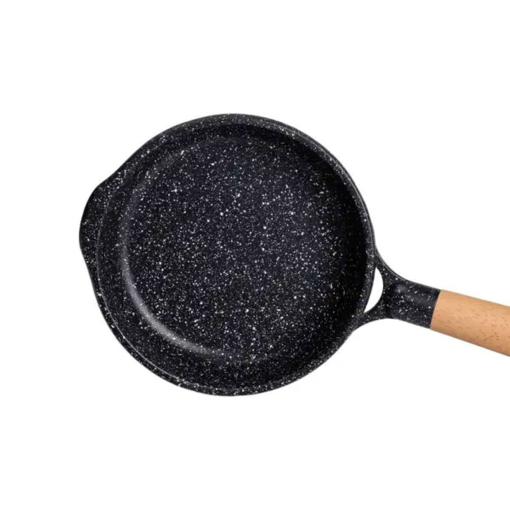 Мармурова алюмінієва сковорода з антипригарним покриттям 1 літр Ø 20 см з товстим дном MGC чорна HP-4-416B Коломия - фото 3