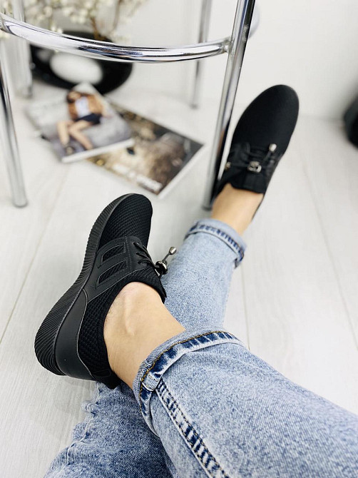 No brend Кросівки жіночі L-132 чорні (весна-літо, сітка) (1500) Коломыя - изображение 8