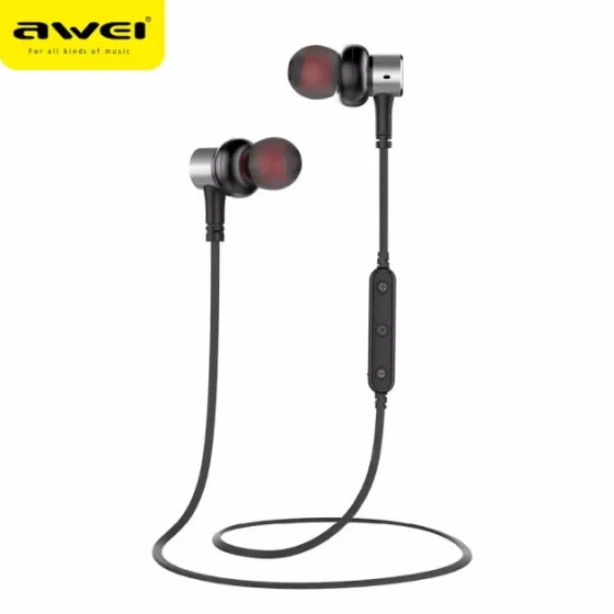 Бездротові навушники Awei B930BL, 15 г, шумозаглушення CVC6.0, панель керування, магнітна фіксація Київ